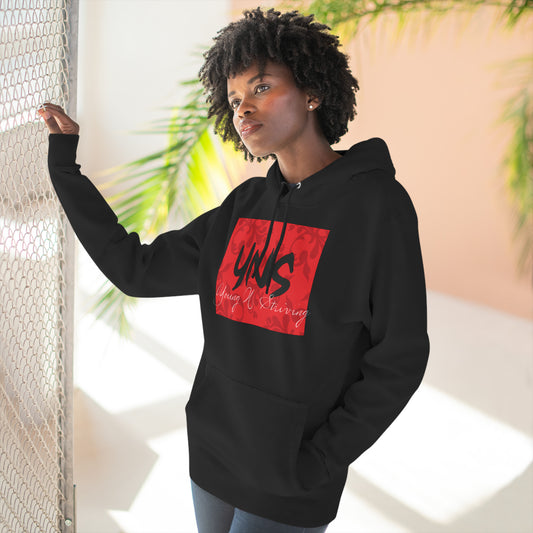 YNS Graphic Three-Panel Fleece Hoodie