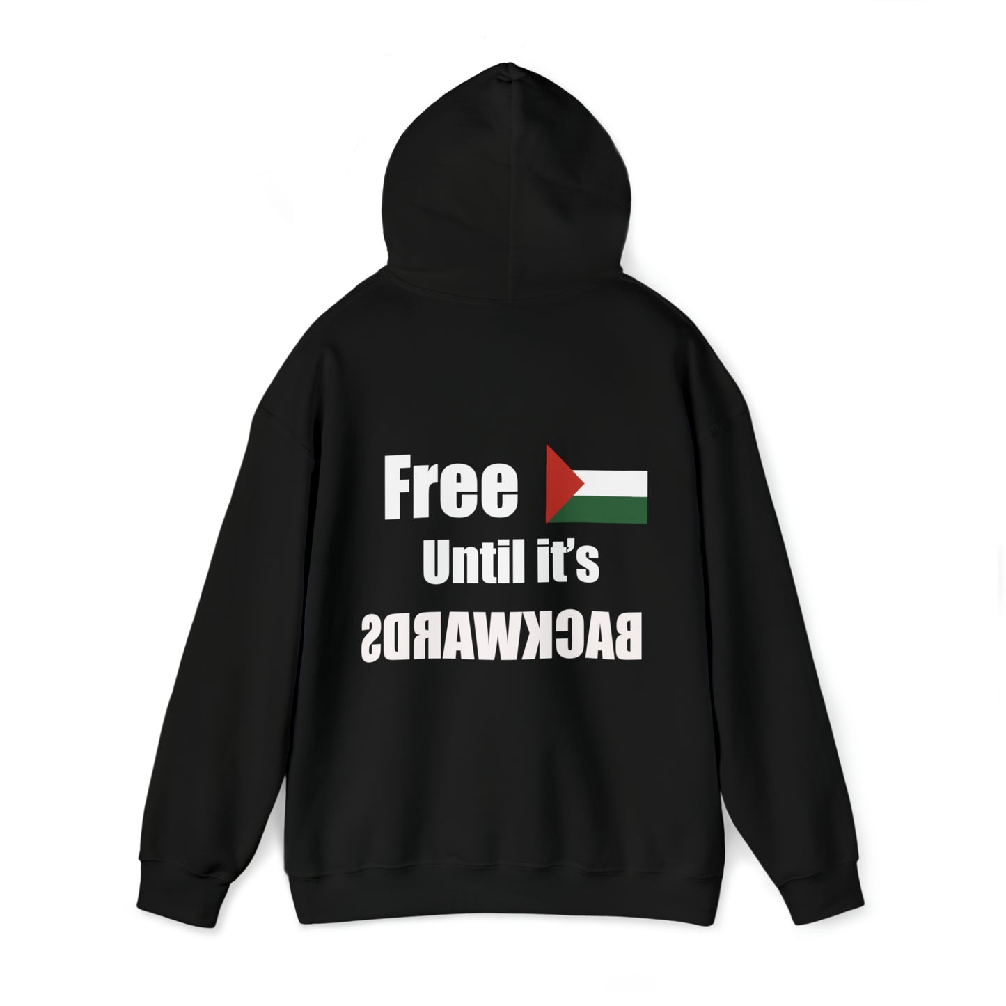 Black Free Palestine Unisex Heavy Blend™ Hooded Sweatshirt