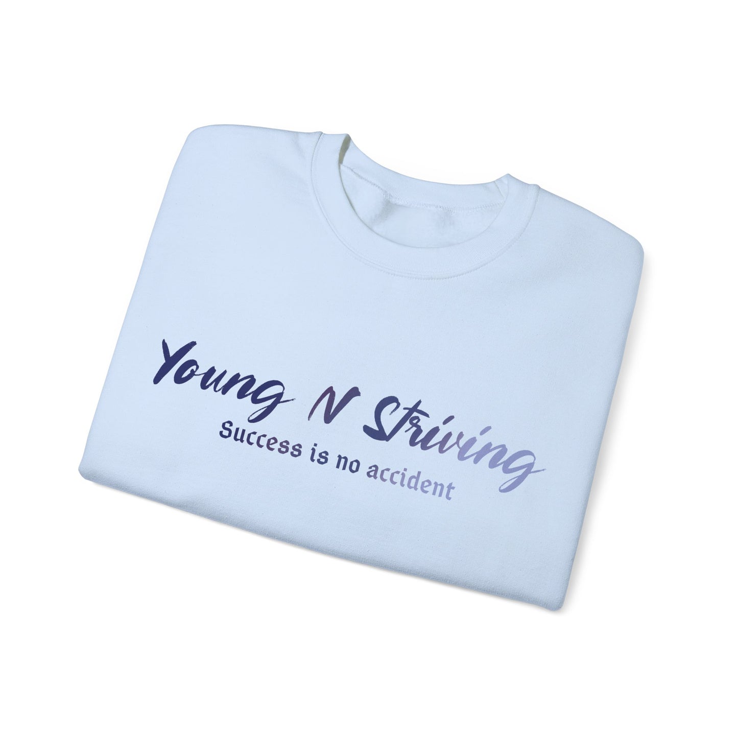 YNS Young N Striving Blue/White Unisex Heavy Blend™ Crewneck Sweatshirt