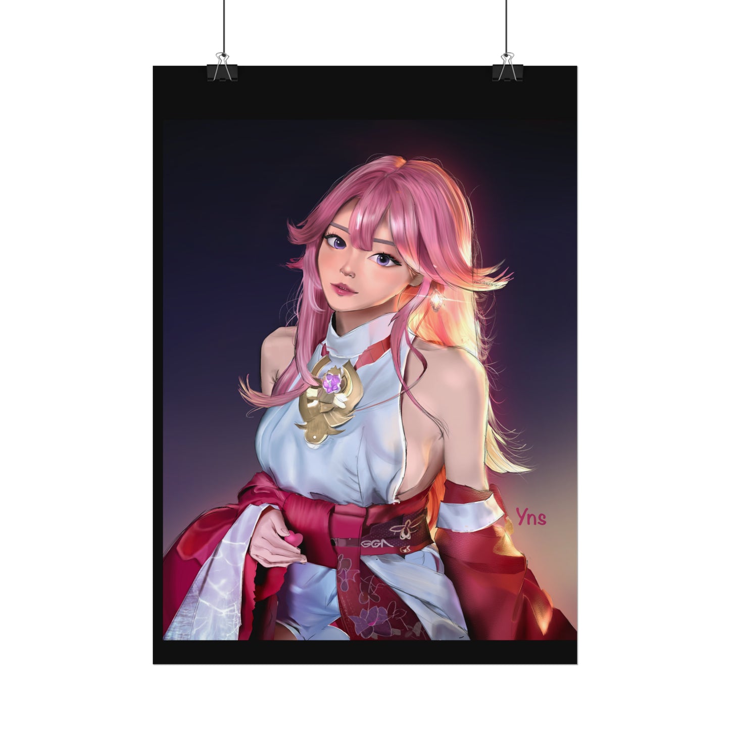 Yae Miko Genshin Impact Rolled Posters