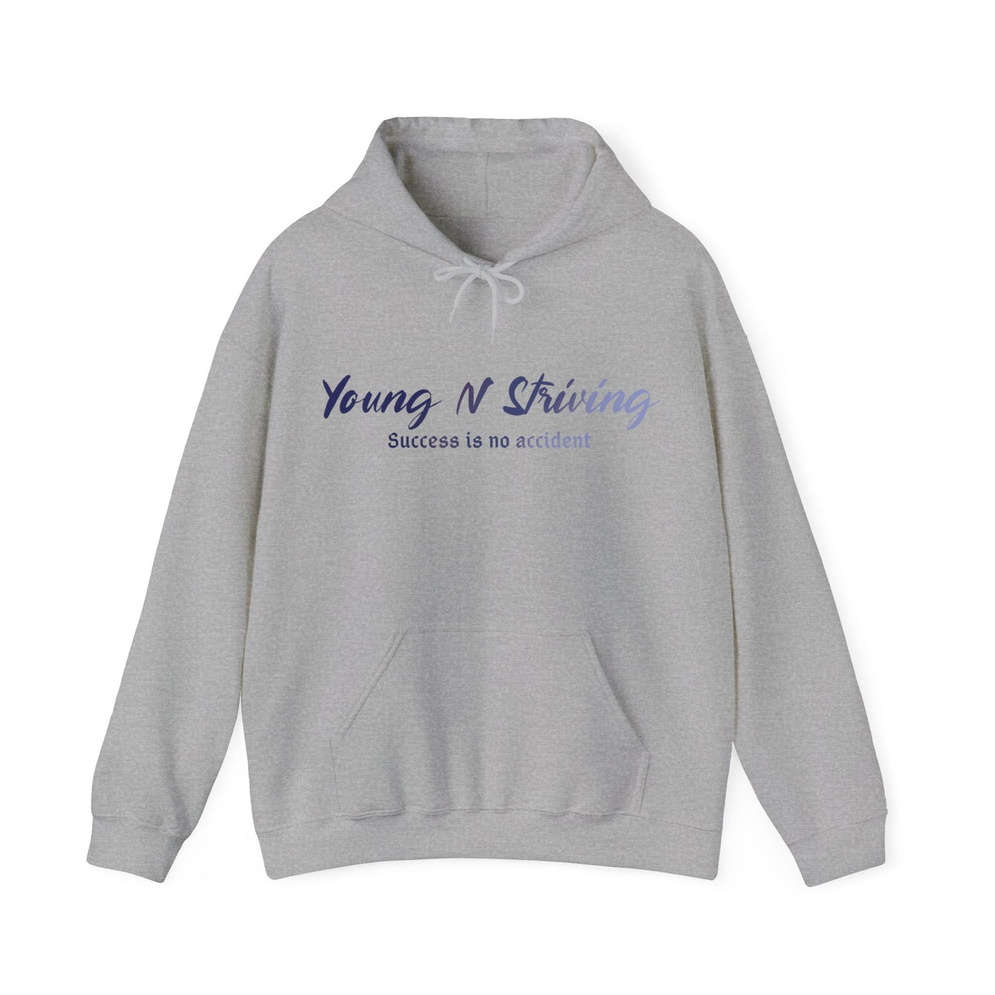 YNS Young N Striving Blue/White Unisex Heavy Blend™ Hooded Sweatshirt