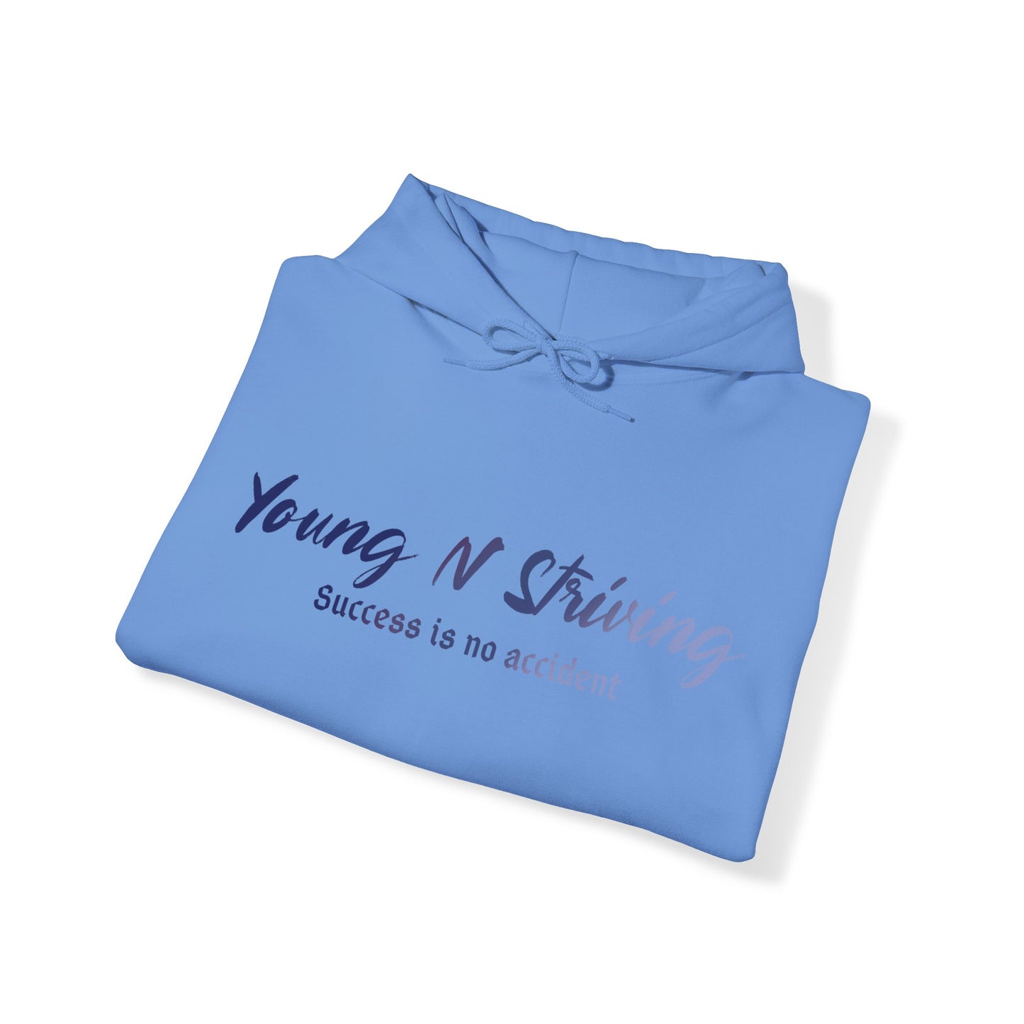 YNS Young N Striving Blue/White Unisex Heavy Blend™ Hooded Sweatshirt