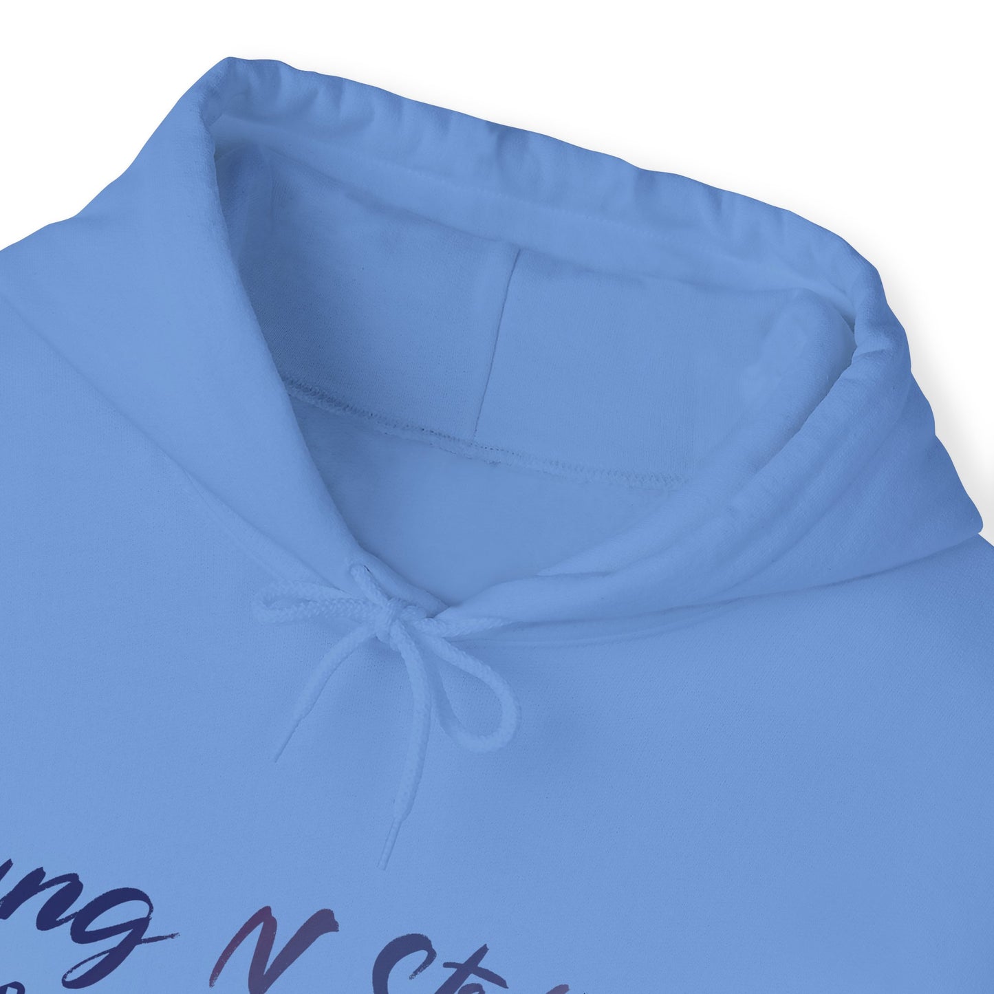 YNS Young N Striving Blue/White Unisex Heavy Blend™ Hooded Sweatshirt