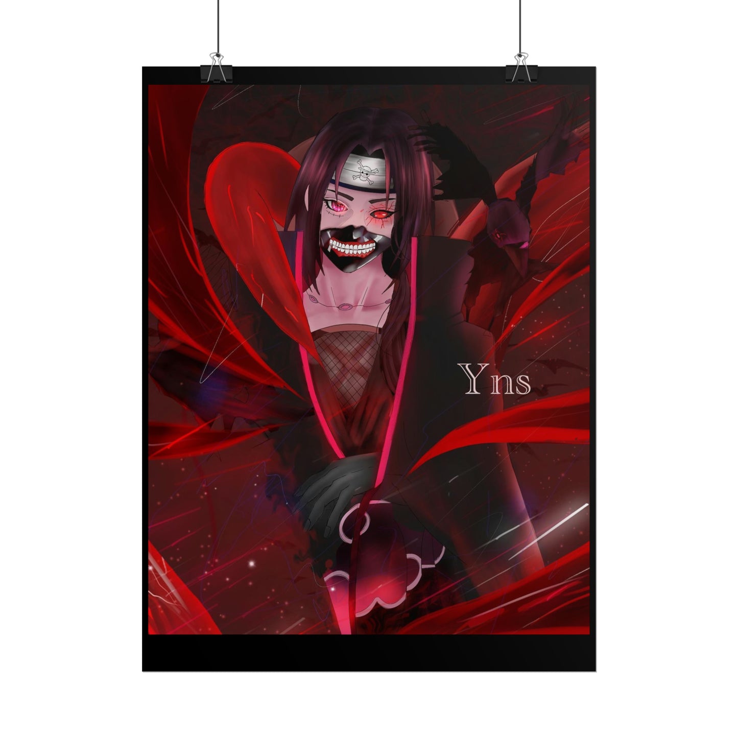 Itachi fusion with Kaneki / Luffy Rolled Posters