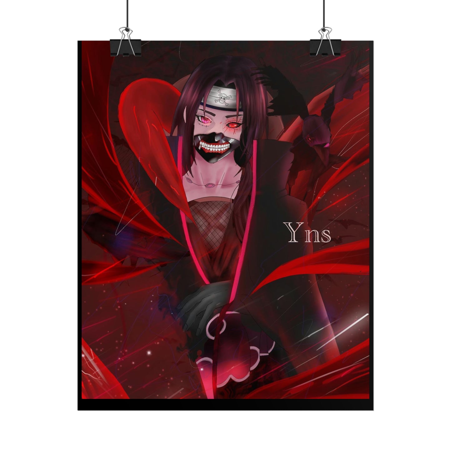 Itachi fusion with Kaneki / Luffy Rolled Posters