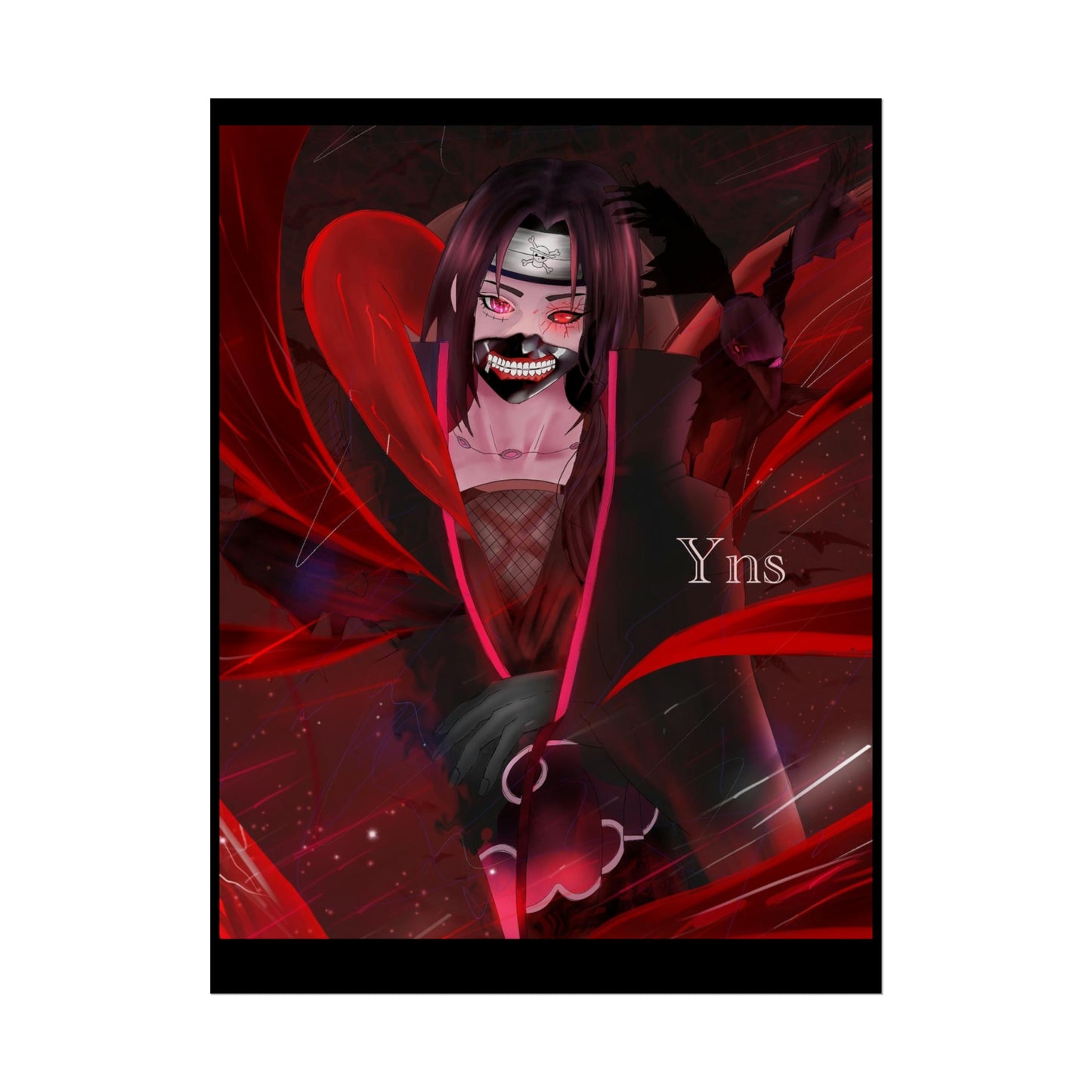 Itachi fusion with Kaneki / Luffy Rolled Posters