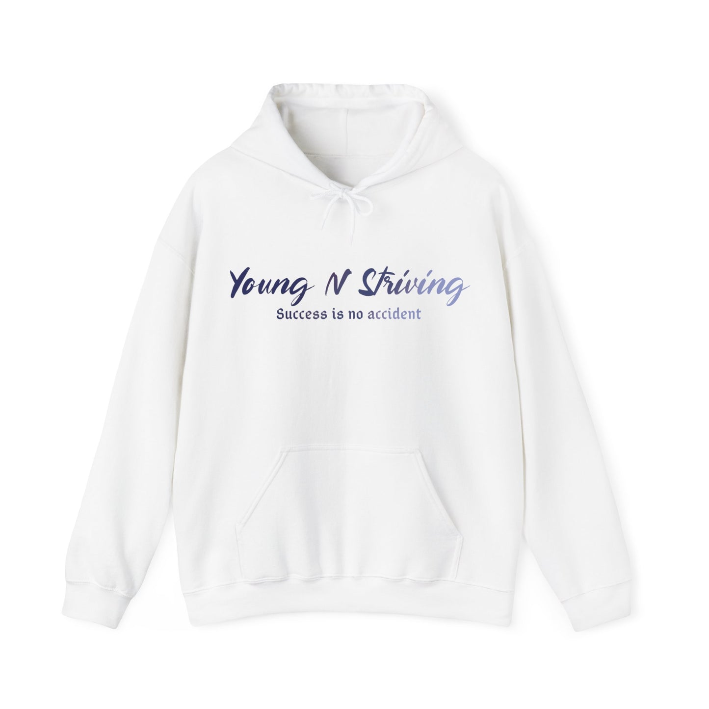 YNS Young N Striving Blue/White Unisex Heavy Blend™ Hooded Sweatshirt