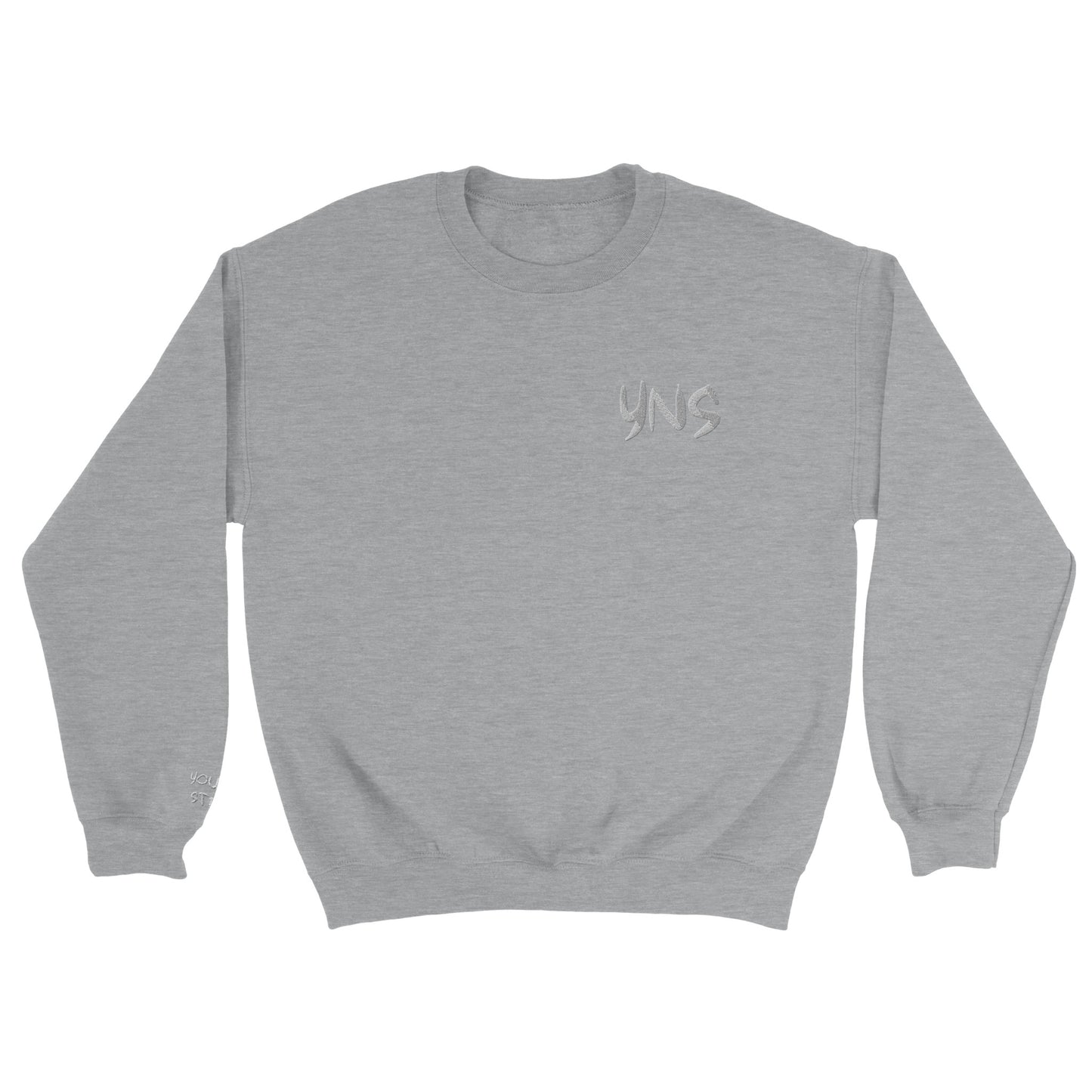 YNS Young n Striving Classic Unisex EMBROIDERED Crewneck Sweatshirt