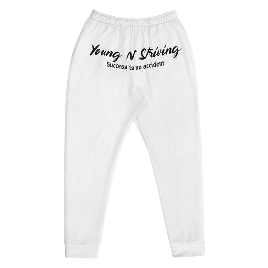 Young N Striving White Men's Joggers