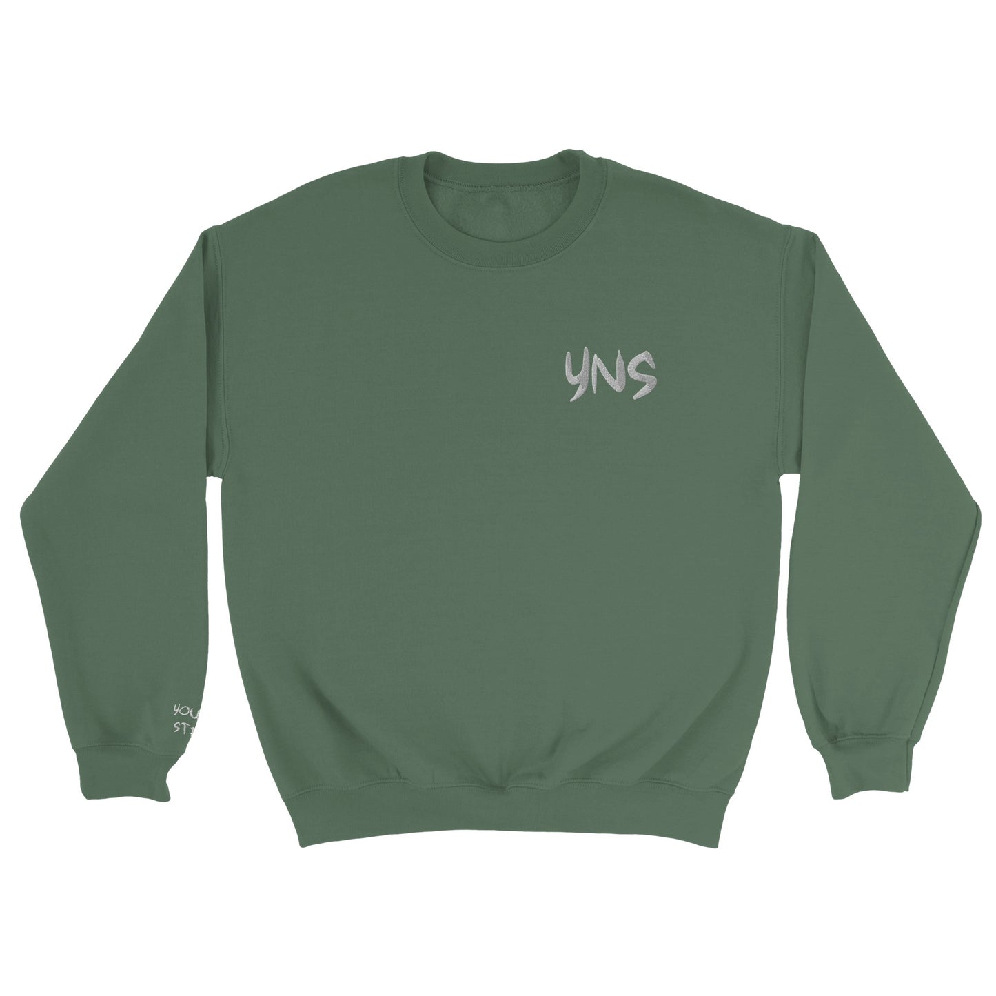 YNS Young n Striving Classic Unisex EMBROIDERED Crewneck Sweatshirt